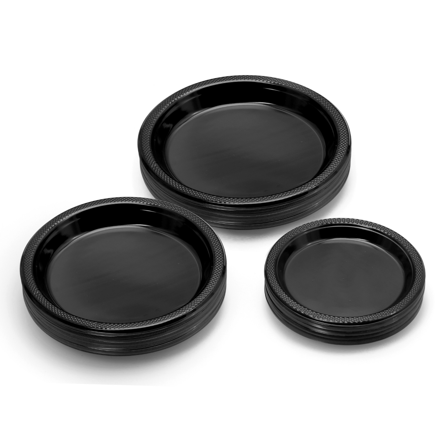 Black Plastic Plates (7in./50ct.)