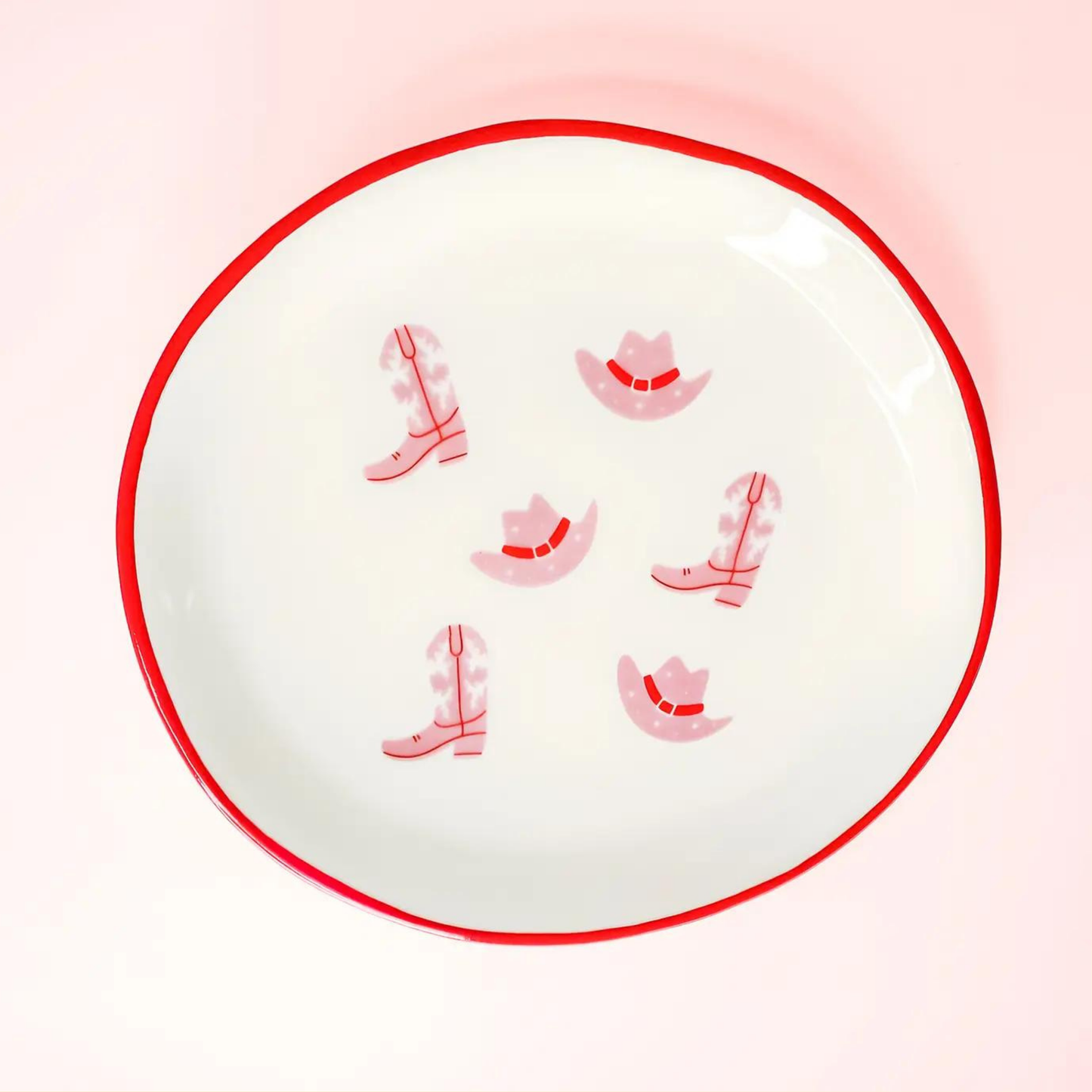 Cowgirl Boot & Hat Trinket Tray