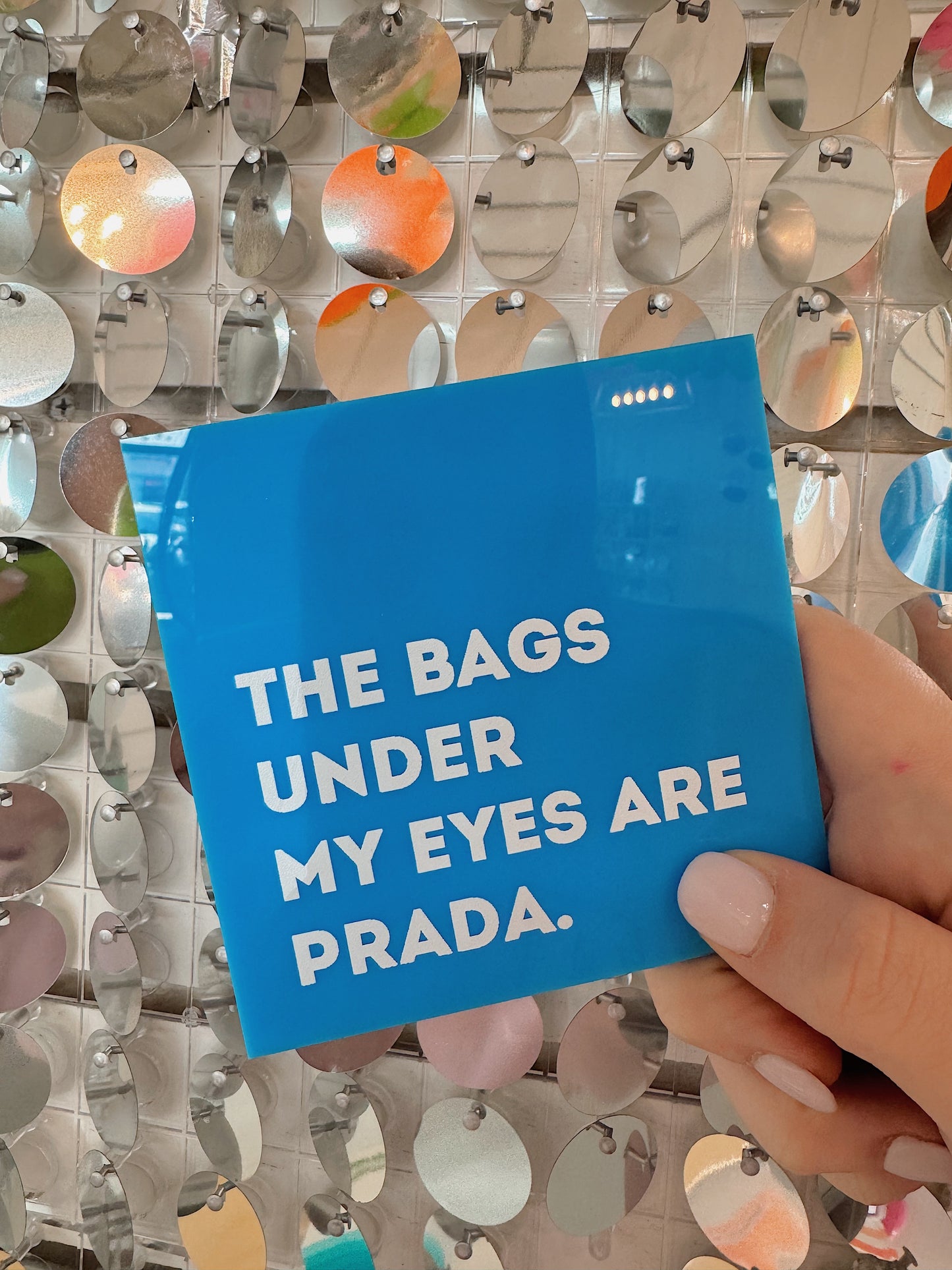 Prada Eye Bags Coaster