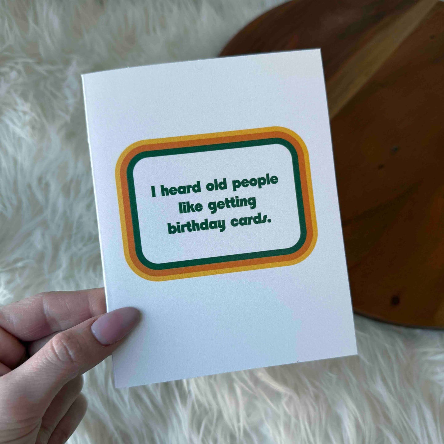 Old People Like Birthday Cards Card