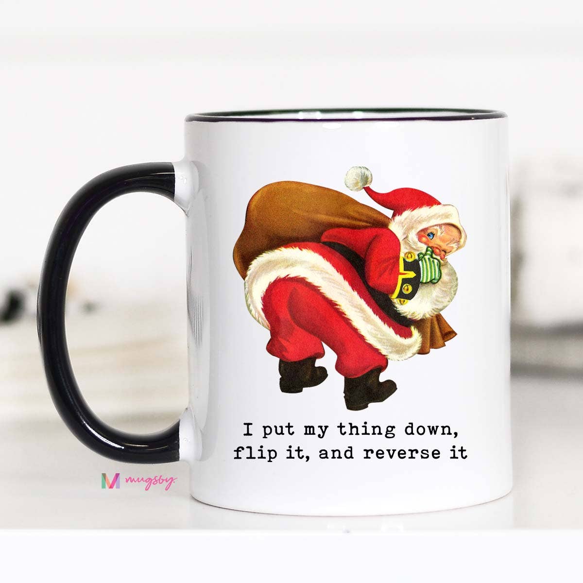Santa Flip It and Reverse It Mug