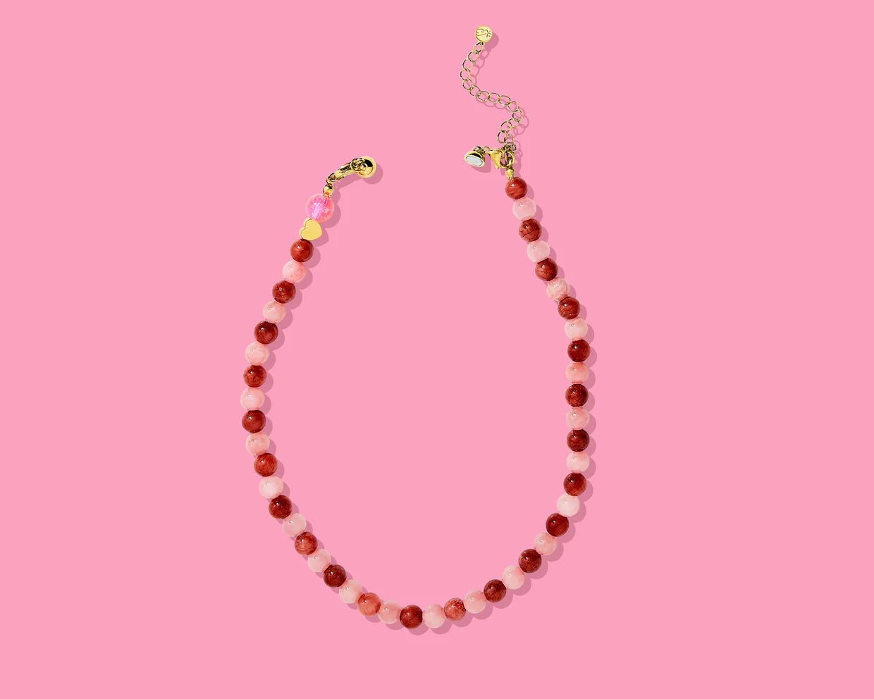 Amore Pink + Red Necklace