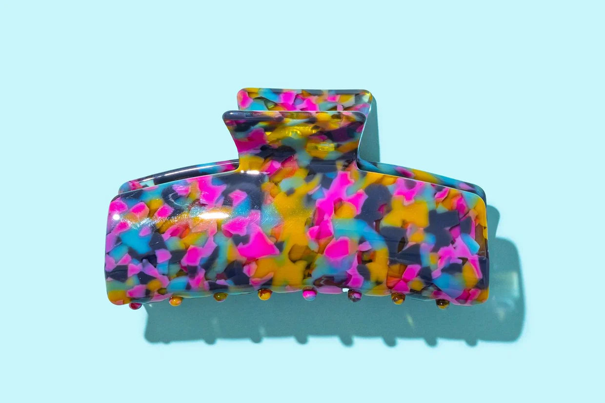 Bright Tortoise Claw Clip