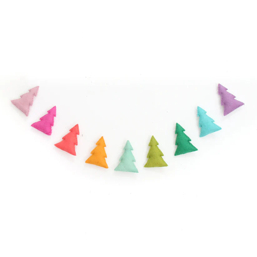 Christmas Tree Felt Garland