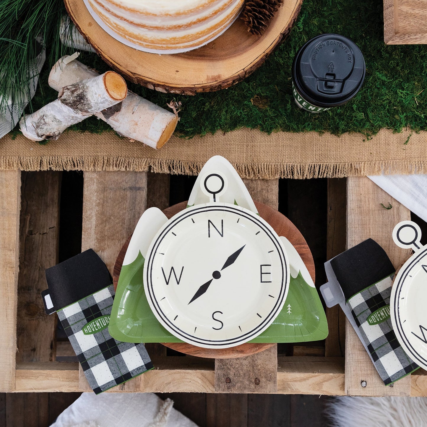 Adventure Compass Shaped Plates
