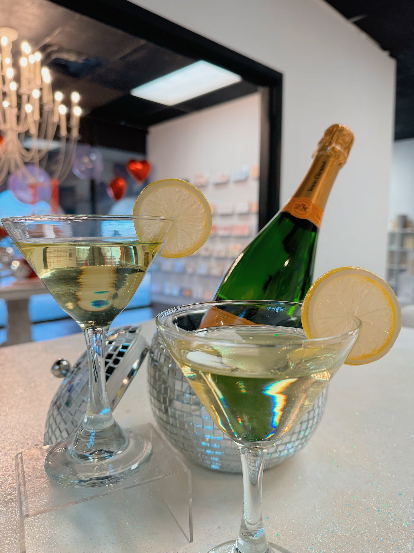 Lemon Drop Martini Decorative Drink