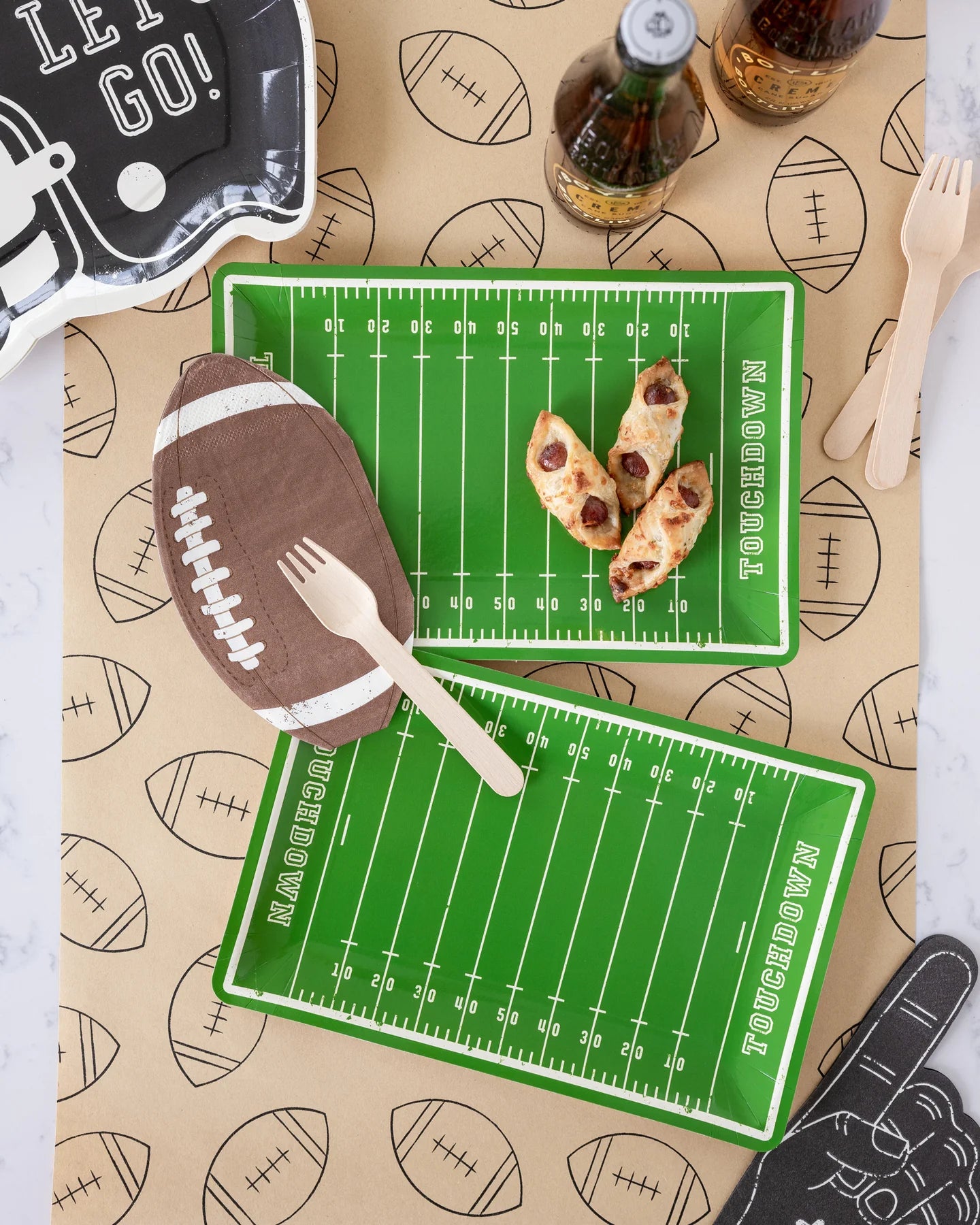 Football Shaped Napkin