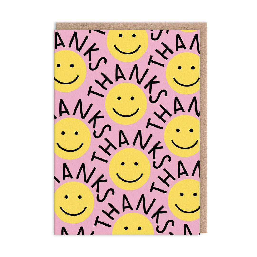 Smiley Thanks Card