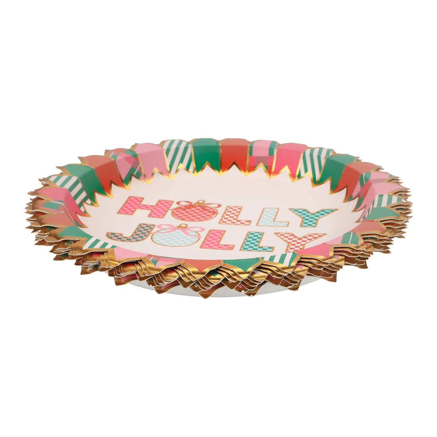 Holly Jolly Dessert Plate