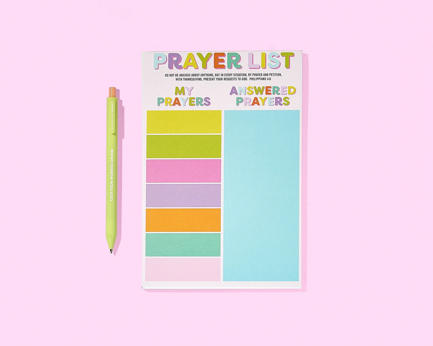 Prayer List Notepad