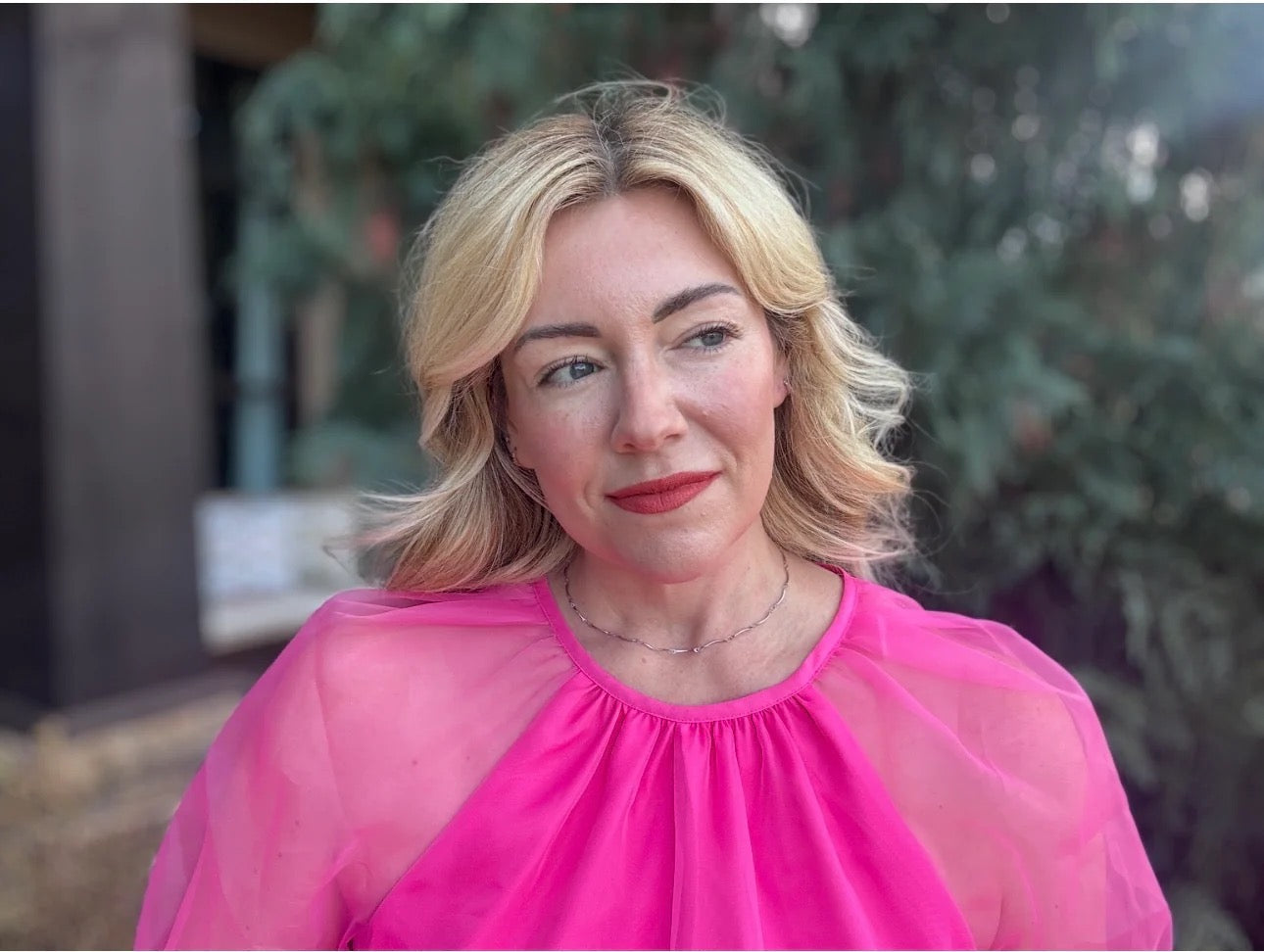 Faye Wavy Necklace | Silver