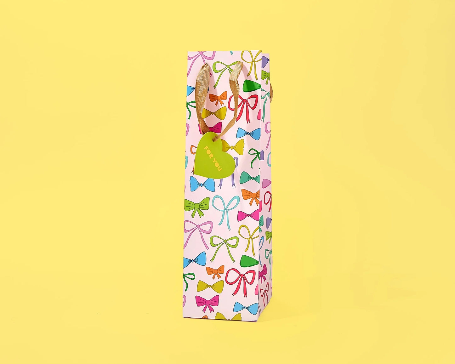 Colorful Bows Wine Bag