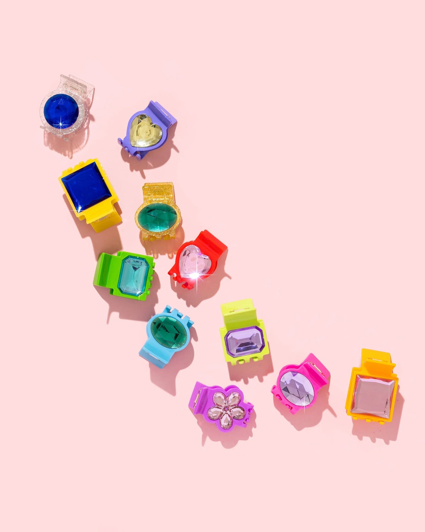 Square Gemstone Claw Clip