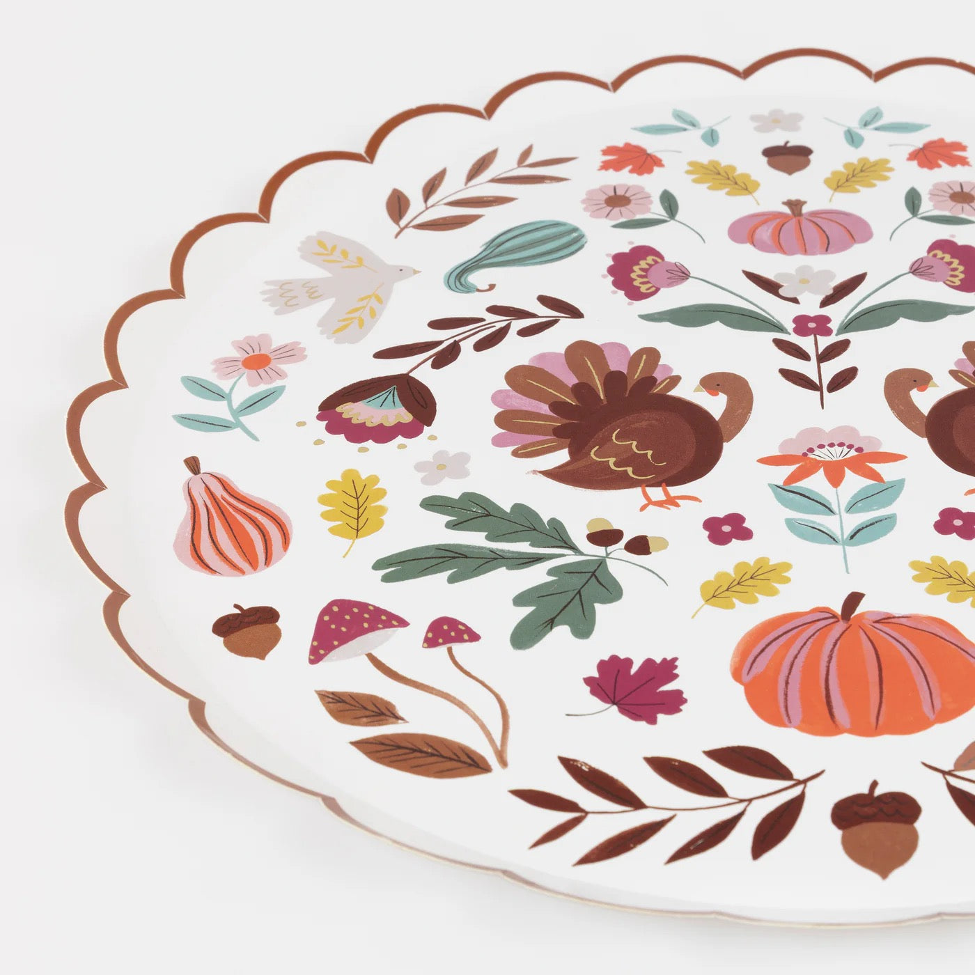 Thanksgiving Icons Dinner Plates