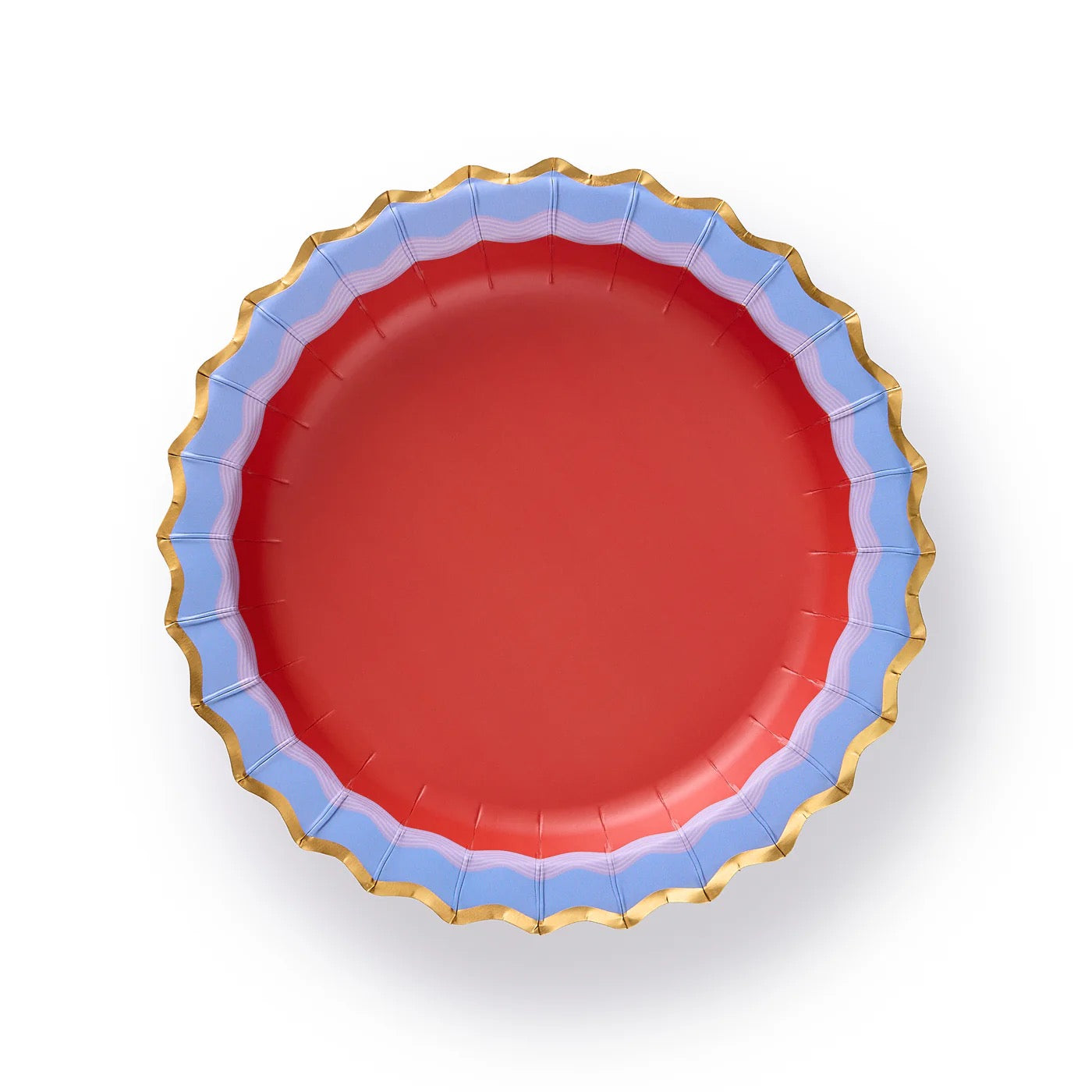 Rainbow Ric Rac Dessert Plates