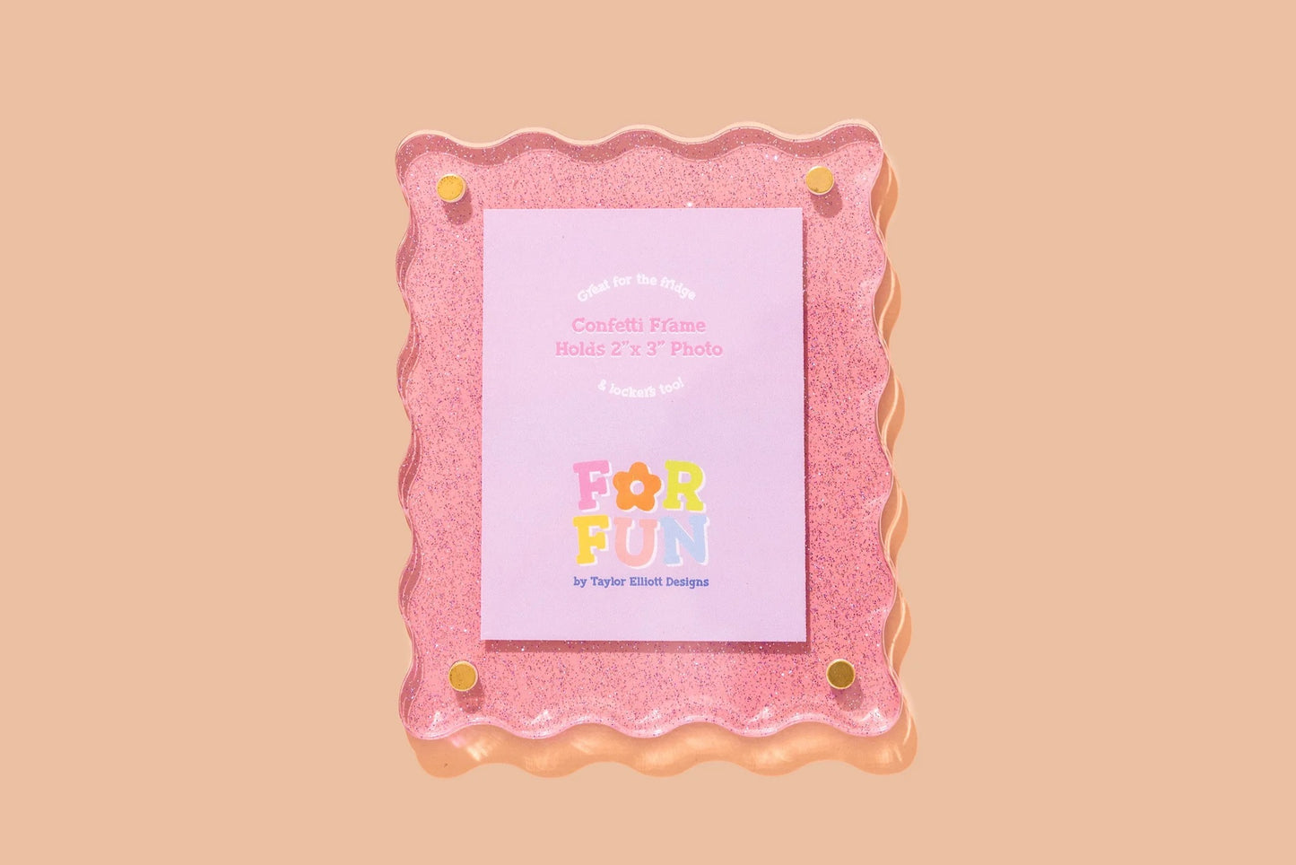 Magnetic Glitter Frame - Pink