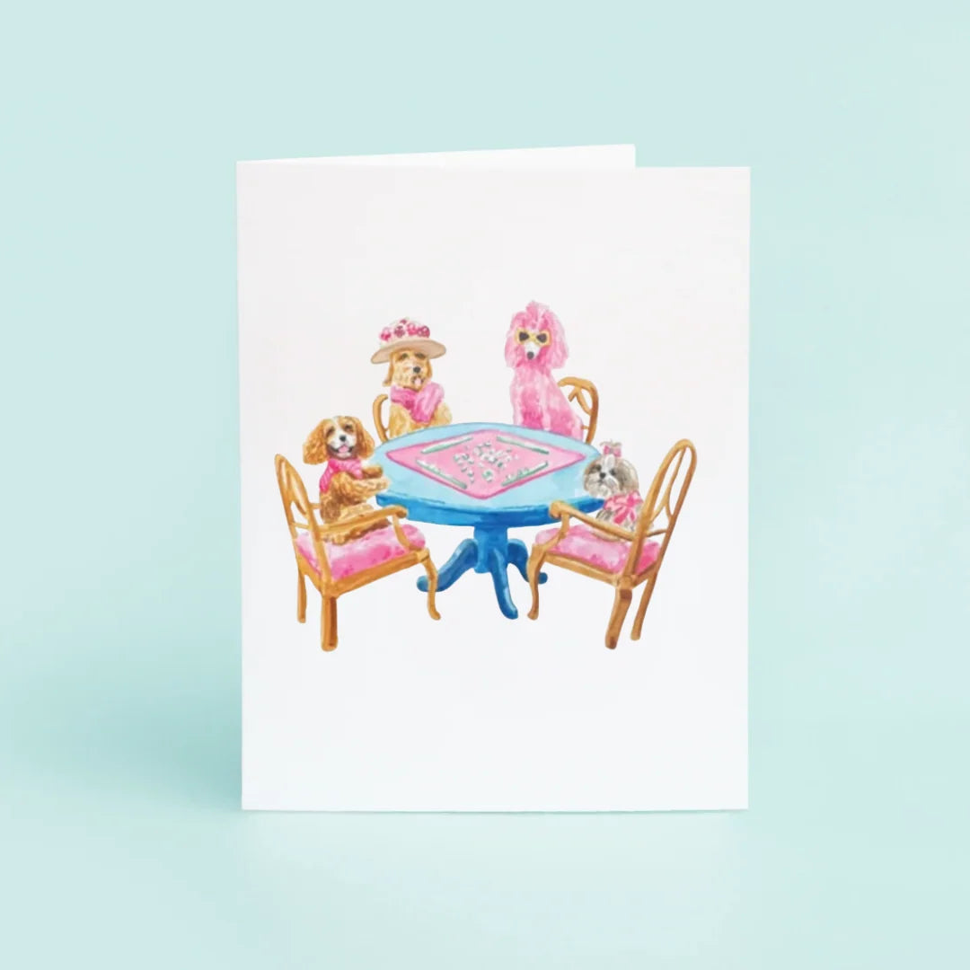 Mahj Dogs Card