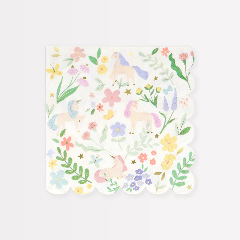 Meadow Unicorns Small Napkins