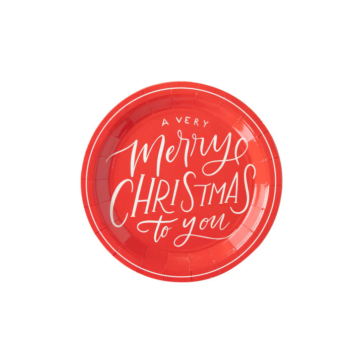 Merry Christmas Script Plates