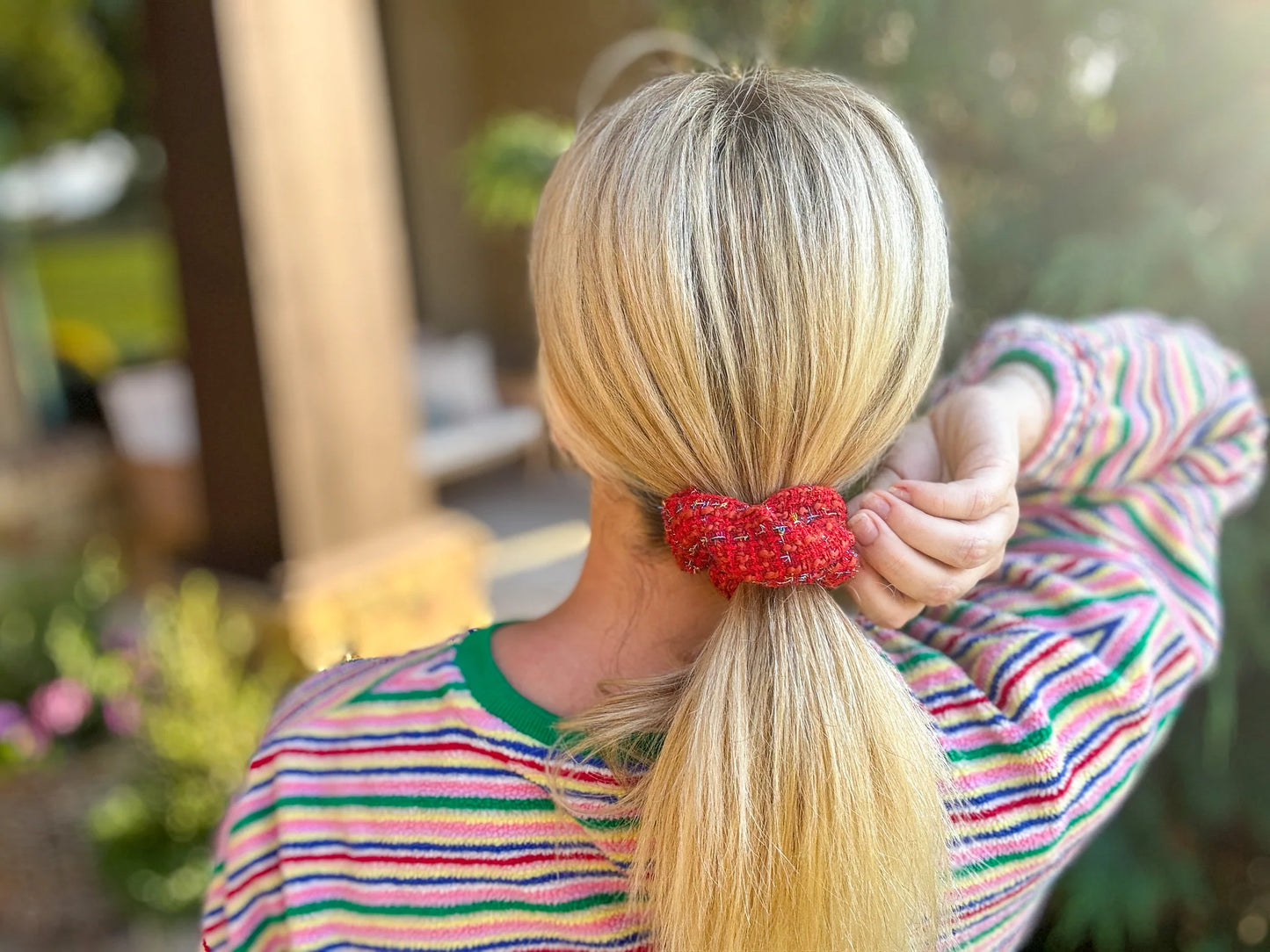 Moxie Tweed Scrunchie