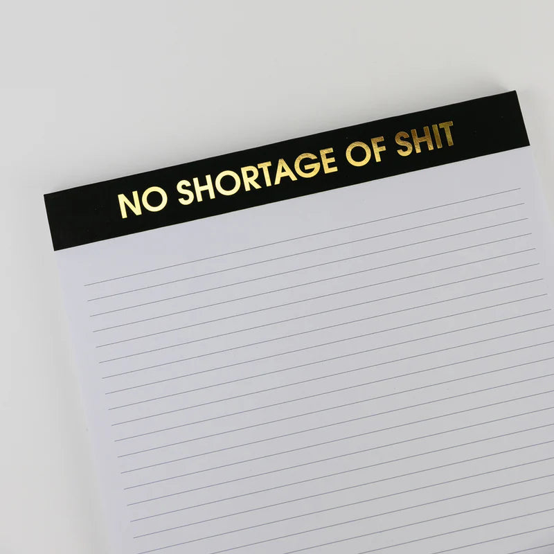 No Shortage of Shit Large Notepad