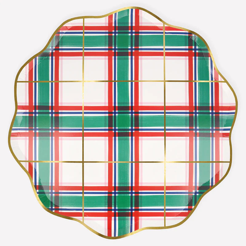 Plaid Dinner Plates