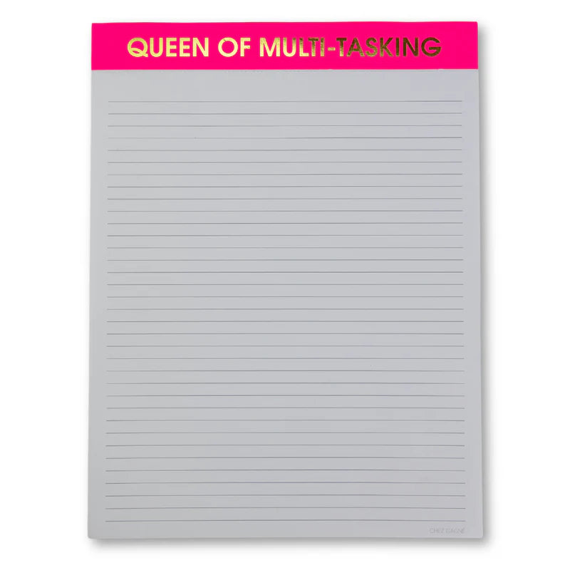 Queen of Multitasking Large Notepad