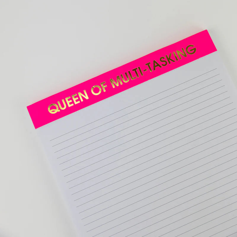 Queen of Multitasking Large Notepad