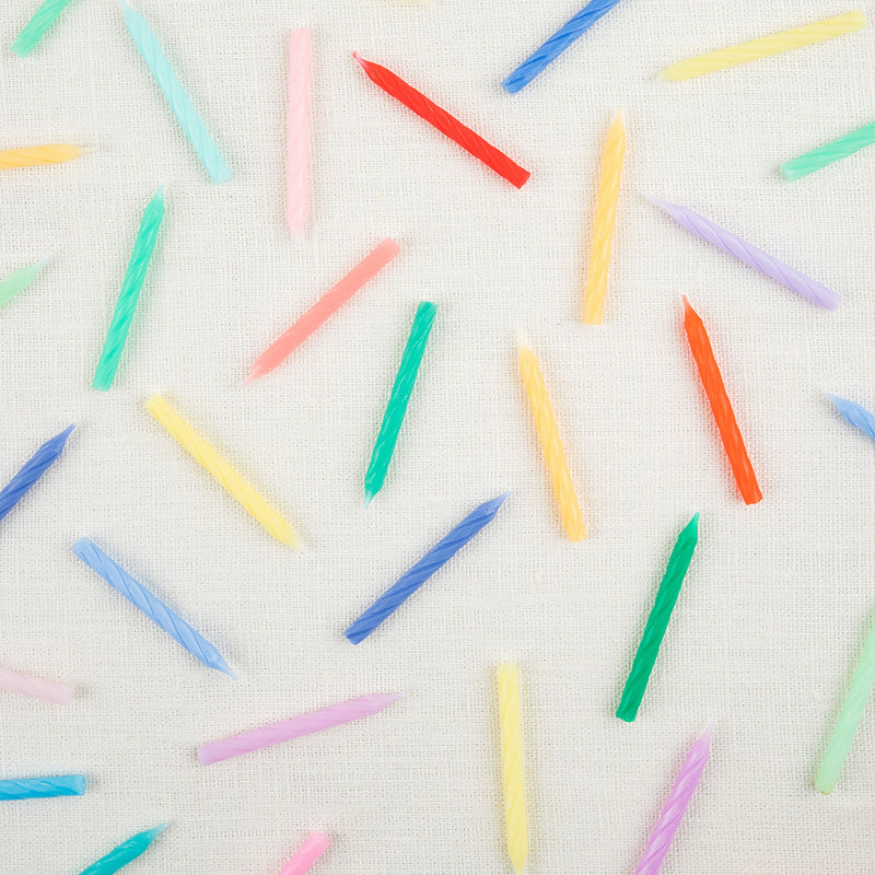 Rainbow Twisted Mini Candles