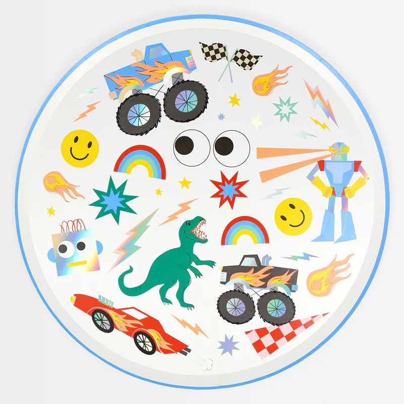 Toybox Icons Dinner Plates