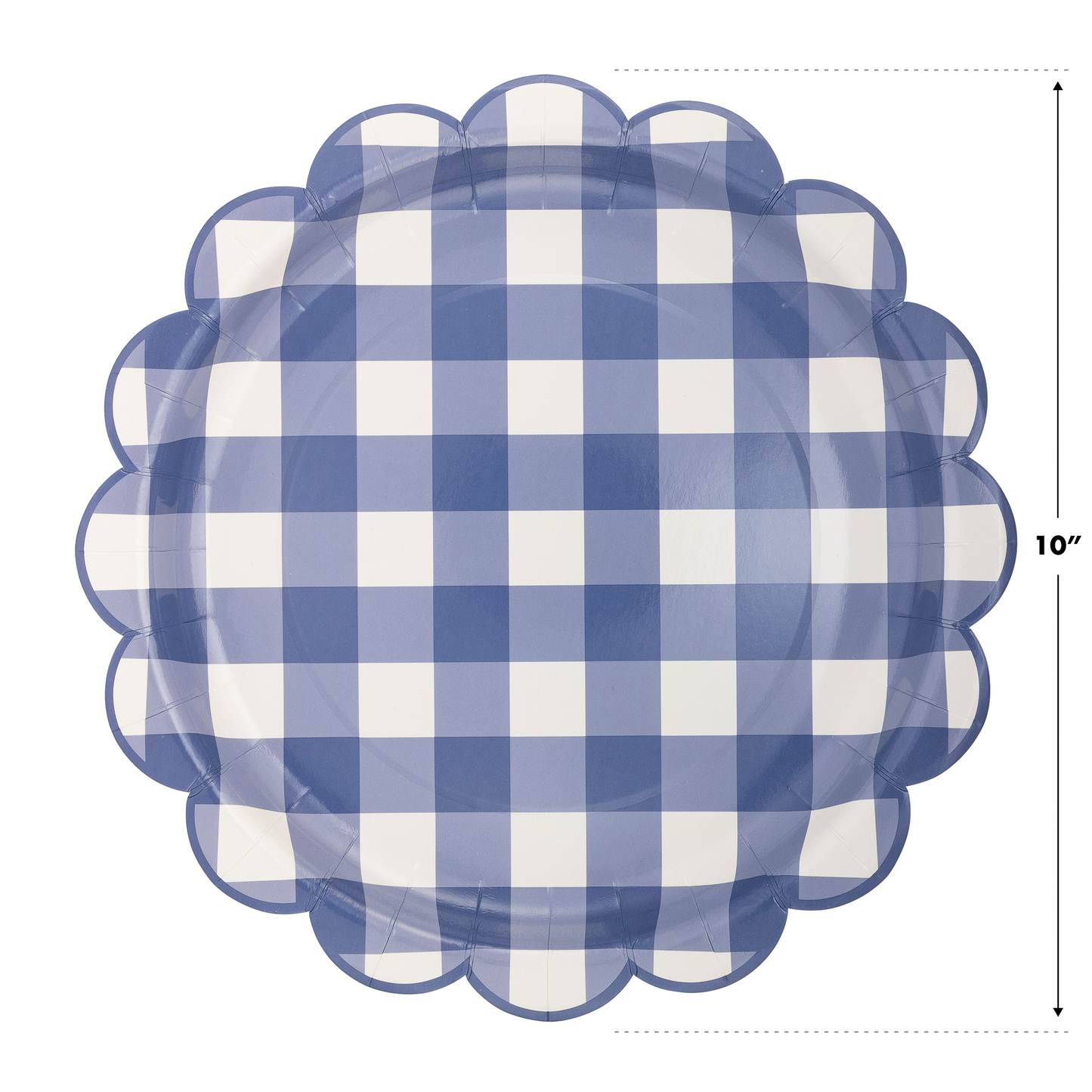 Blue Gingham Plate