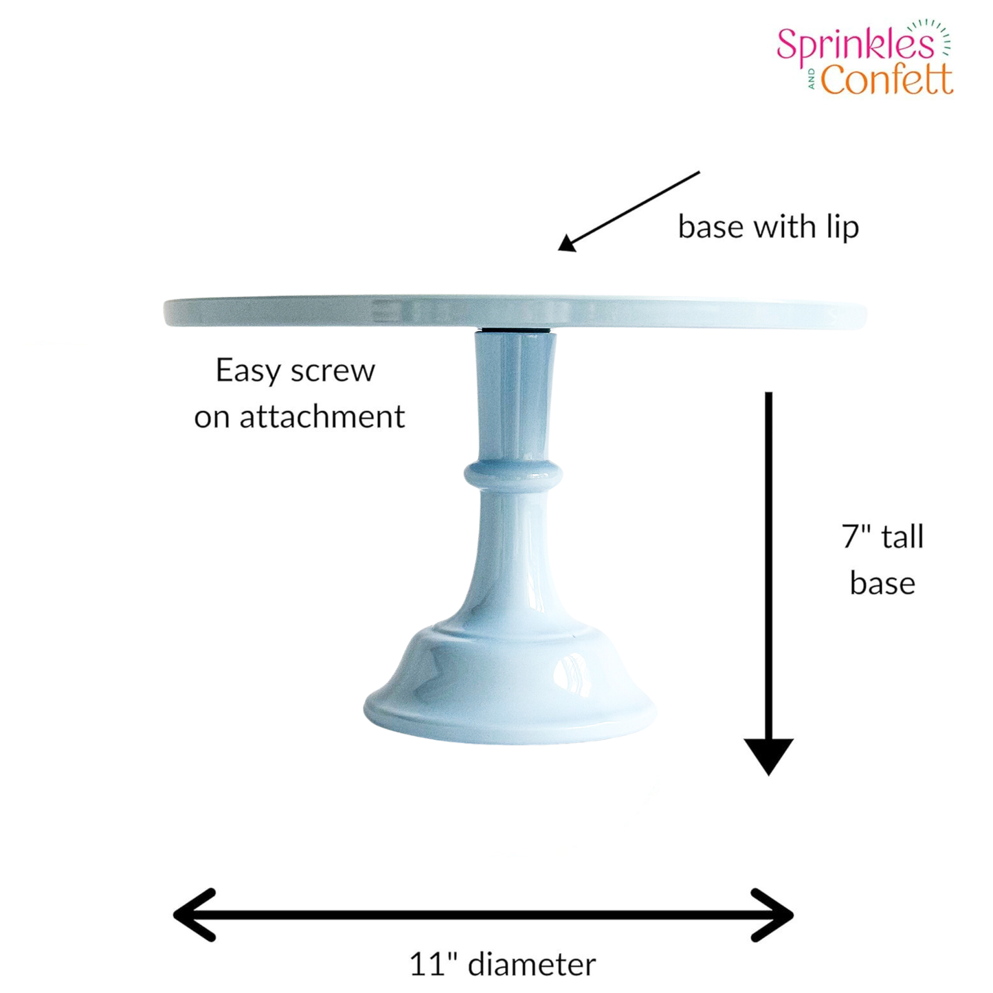 Baby Blue Pedestal Cake Stand