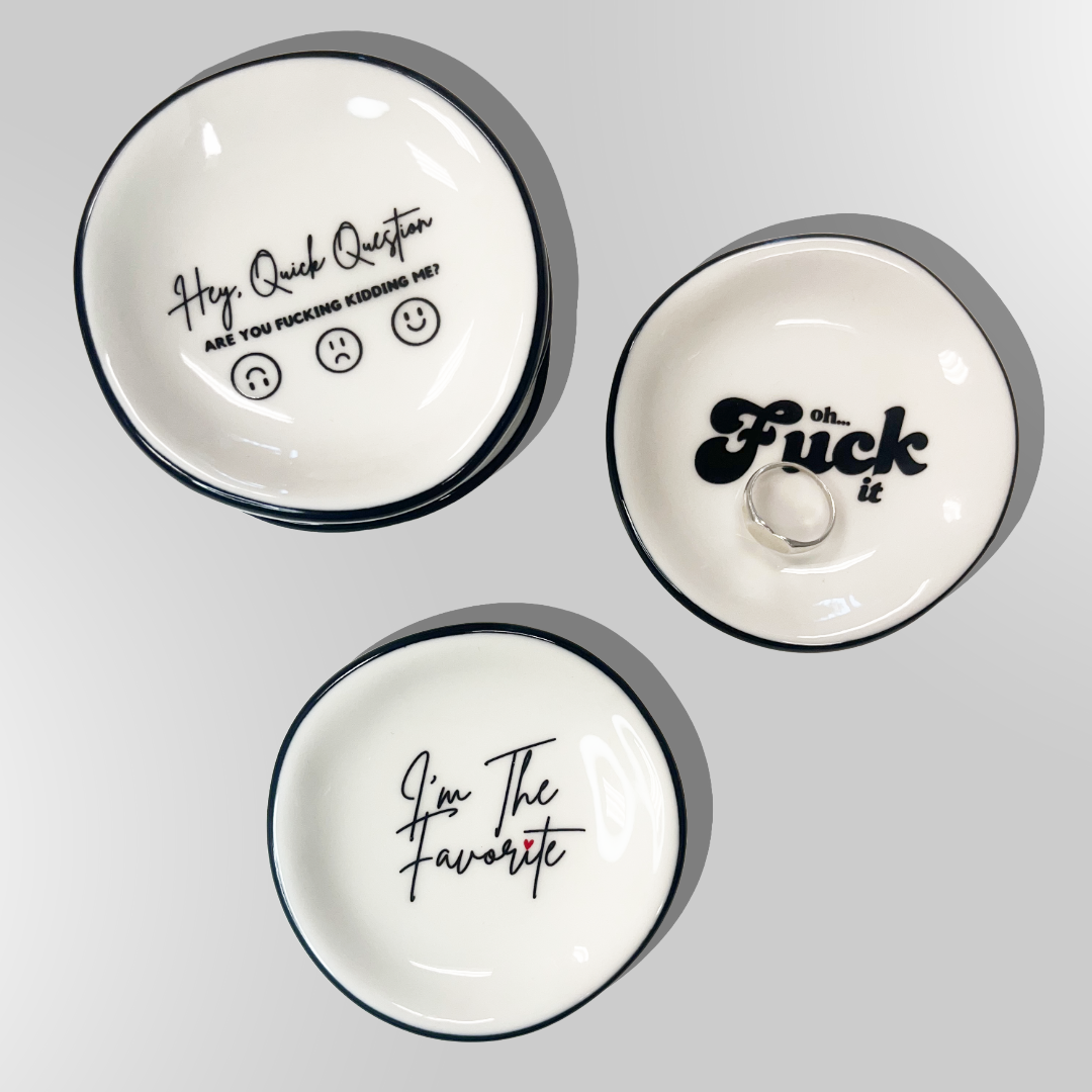 Hey Quick Question Ring Dish