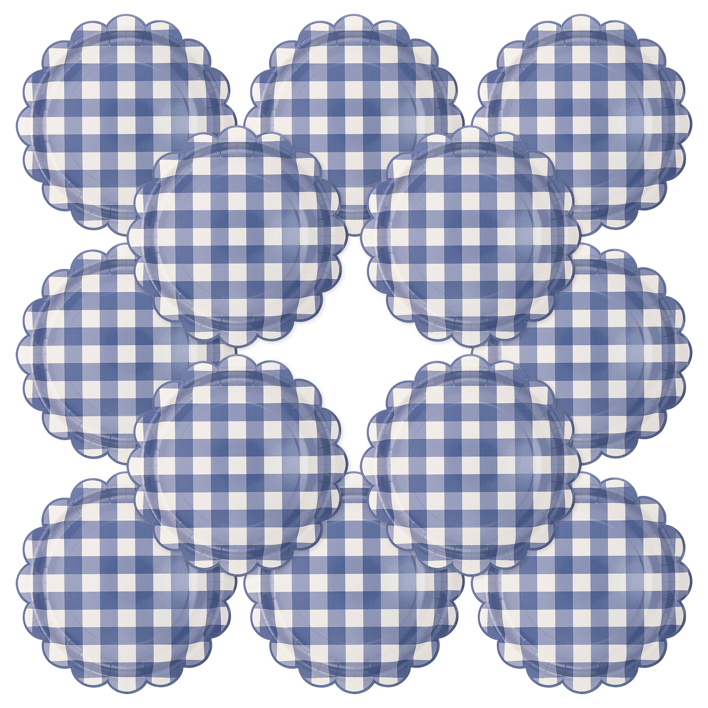 Blue Gingham Plate