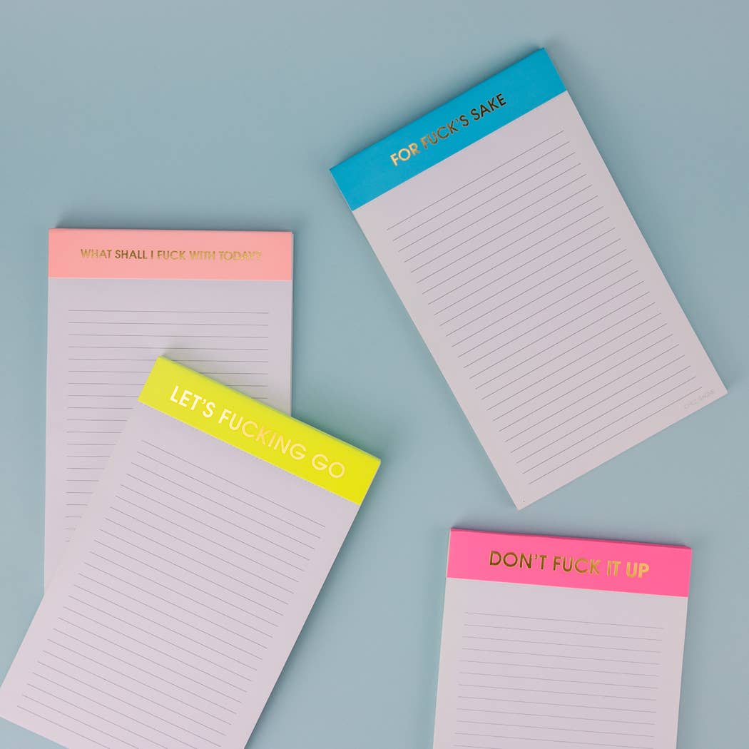 What Shall I Fuck With Today Notepad