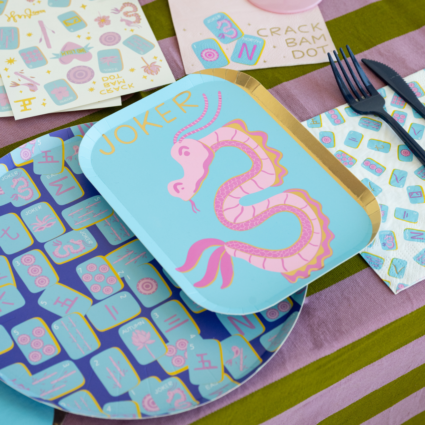 Mahjong Large Napkins