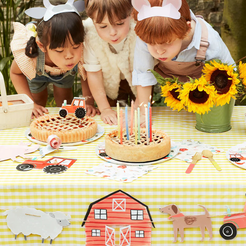 Multi Neon Twisted Candles