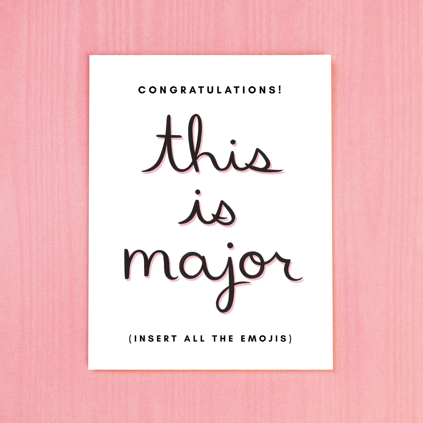 Congrats This Is Major Greeting Card