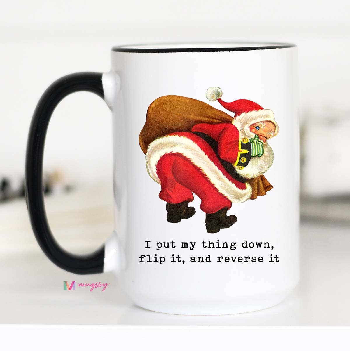 Santa Flip It and Reverse It Mug