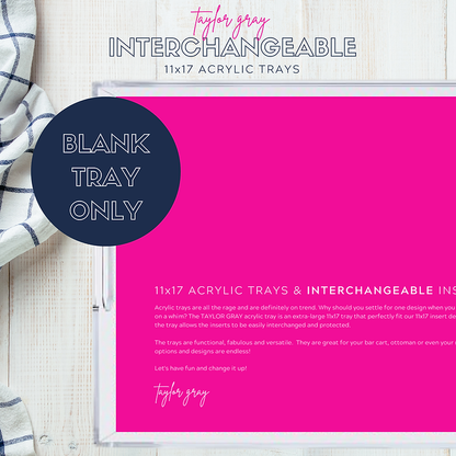 Acrylic Interchangeable Tray | Large
