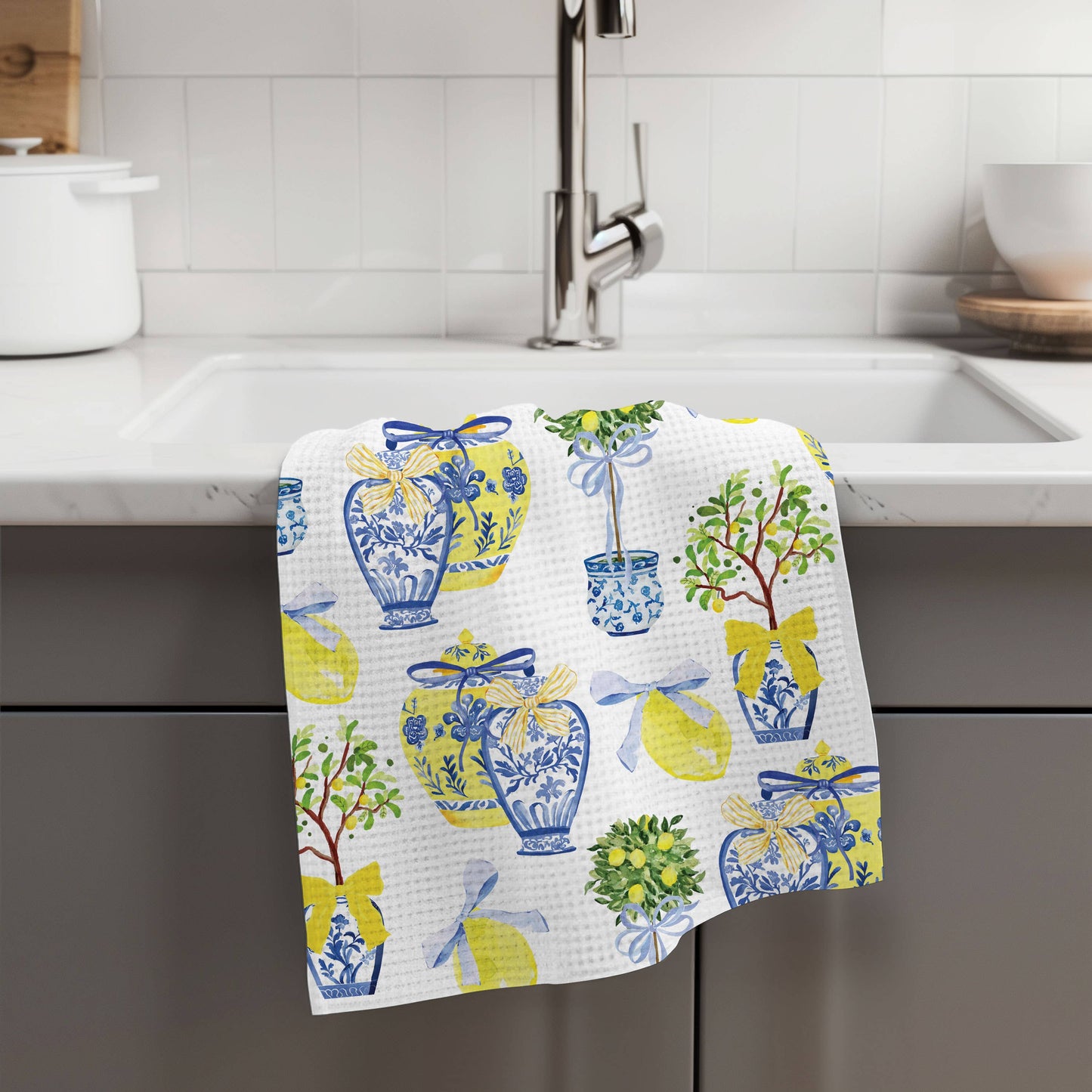 Chinoiserie Citrus Tea Towel