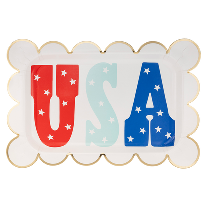 USA Scallop Plate