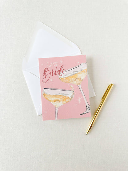 Cheers To The Bride Greeting Card