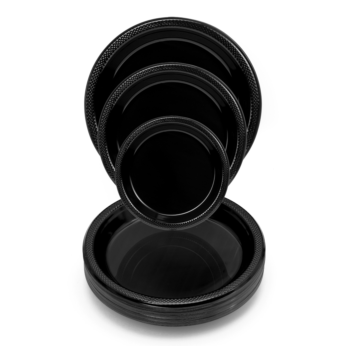 Black Plastic Plates (9in./50ct.)