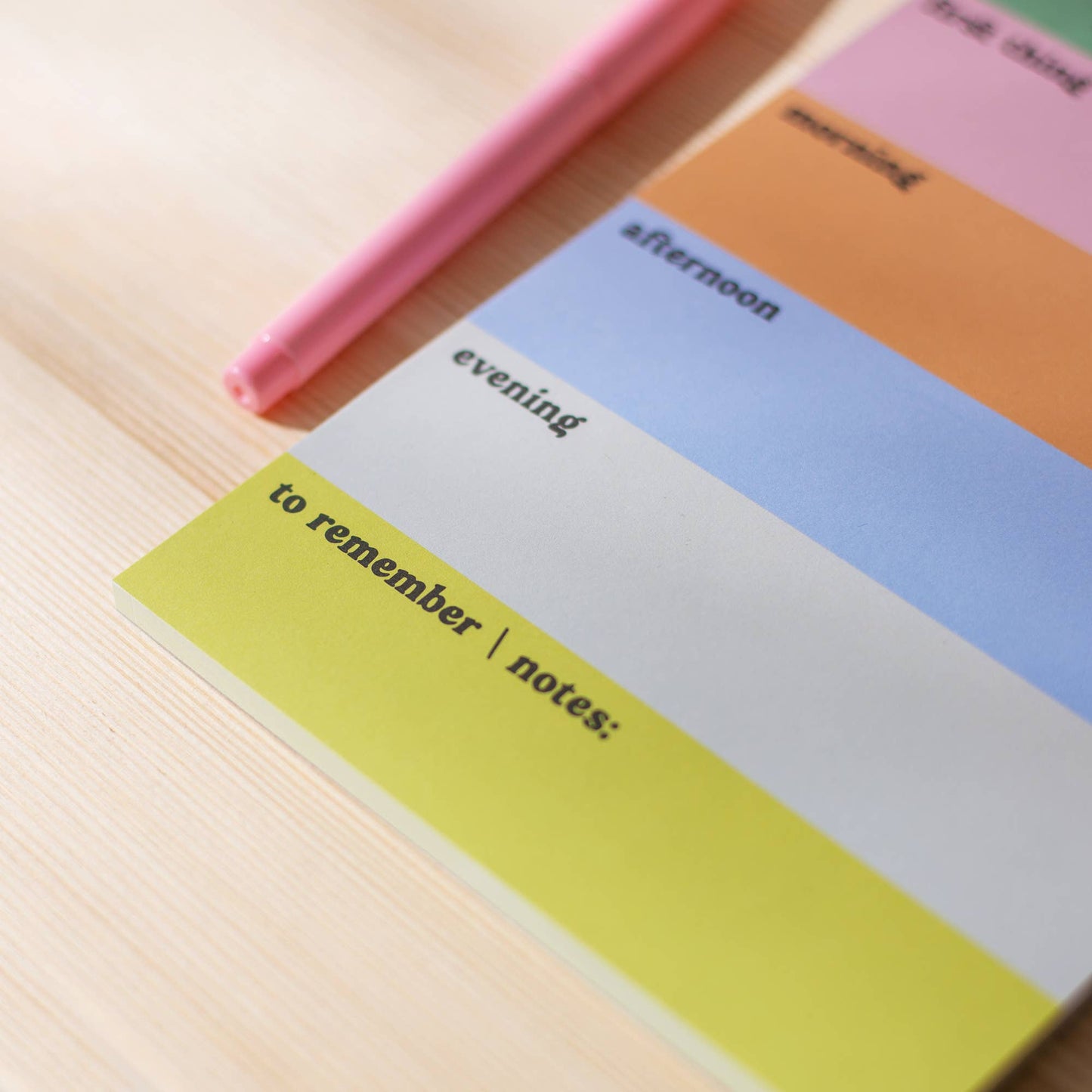 Color Block Notepad | Daily Planner Pad