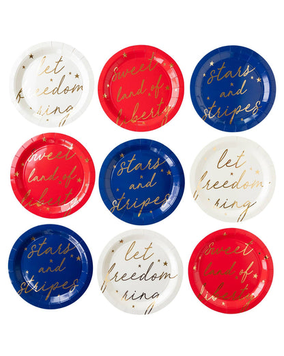 Americana Script Plate Set