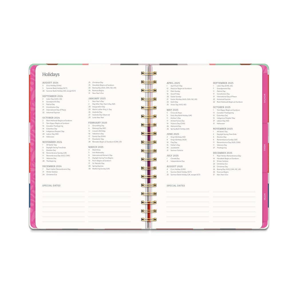 2025 Summer Poppies Tri-Tab Planner