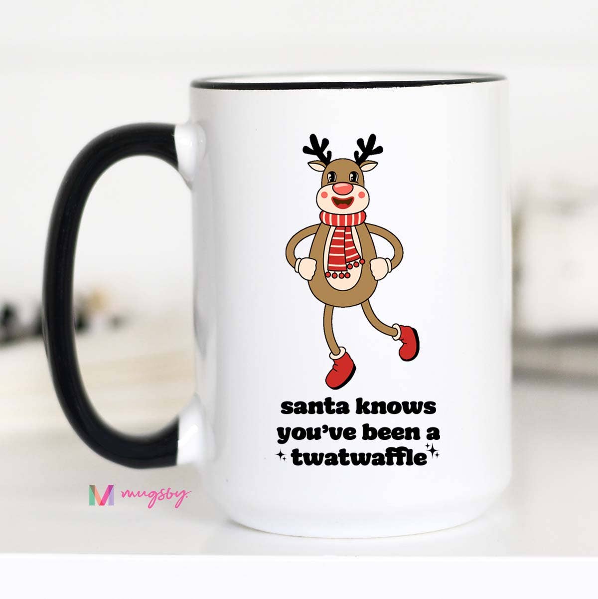 Santa Knows, Twatwaffle Mug