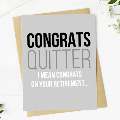 Congrats Quitter Card