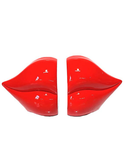 Red Lip Bookend Set
